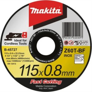 Makita E-10861 - Extra cienka tarcza tnąca INOX