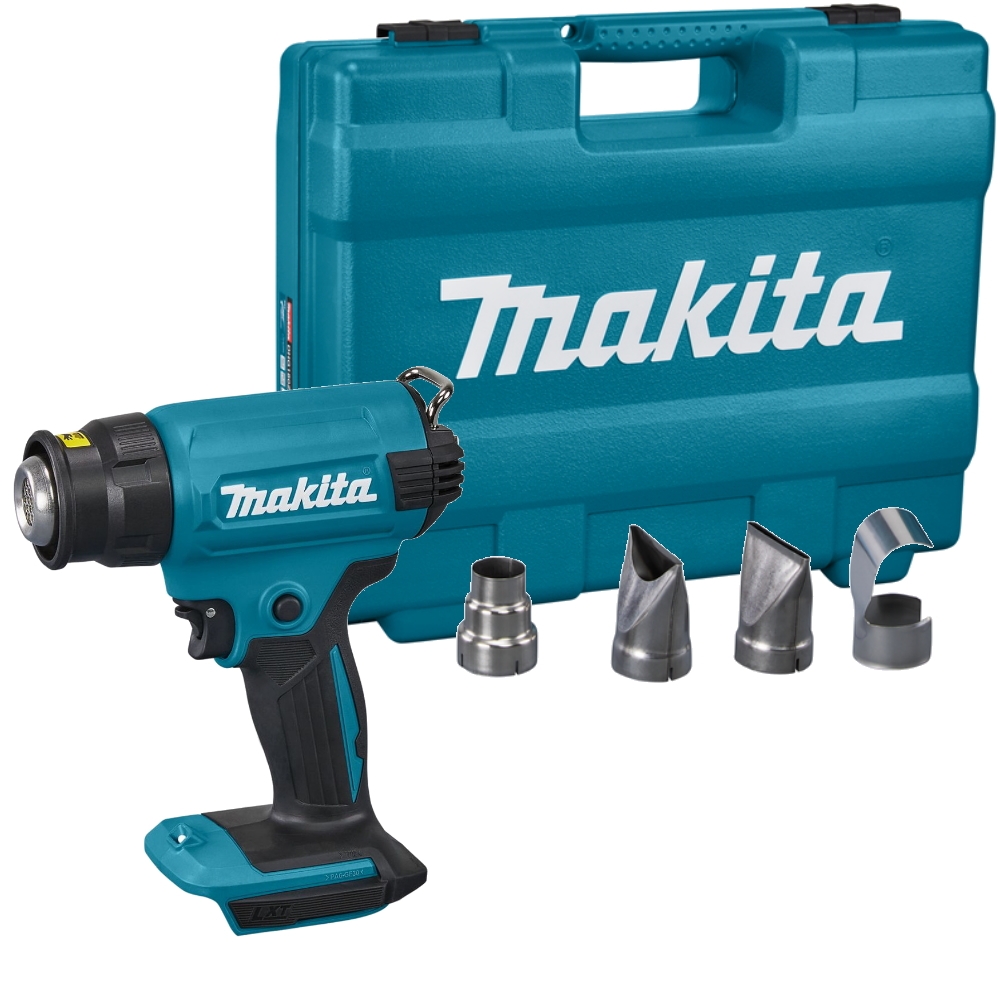 Makita DHG180ZK - Produkt dostarczany w walizce z wymiennymi dyszami, BEZ akumulatorów i ładowarki
