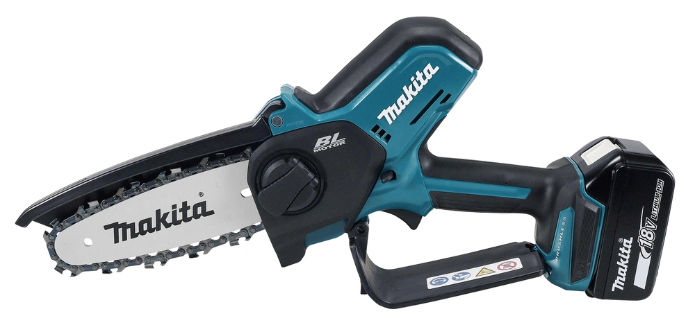 Makita DUC150SF01 – kompaktowa pilarka akumulatorowa do przycinania gałęzi w ogrodzie
