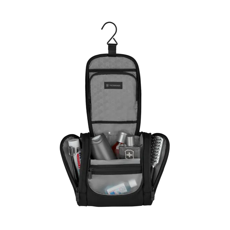 Victorinox Kosmetyczka z haczykiem - Dzięki wyposażeniu w haczyk można z niej wygodnie korzystać nawet w bardzo małej łazience.