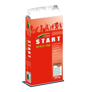 DCM START 25 kg – Wiosenny nawóz do trawnika i murawy | NPK 18-3-3 + 2 MgO