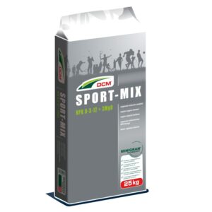 DCM Sport-Mix 8-3-12 + 3 MgO – Nawóz organiczno-mineralny do trawników sportowych i ozdobnych | 25 kg