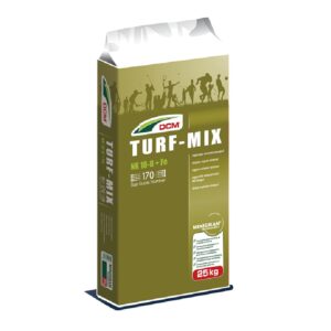 DCM Turf-Mix - cały sezon, NK 18-8+0,008 % Fe-40% MO, nawóz organiczno - mineralny, 25 kg