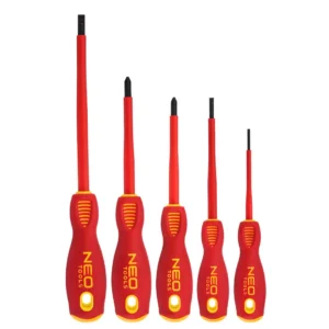 NEO TOOLS 04-220 - Wkrętaki 1000V, S2, zestaw 5 szt.