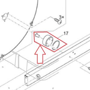 Zapasowe łożysko bębna do filtra bębnowego.