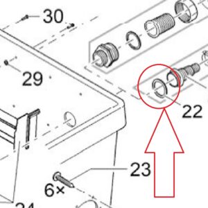 Uszczelka płaska z NBR, 60 x 47 x 3 mm, twardość SH40