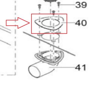 Płaska uszczelka do dna odpływu BioTec 36