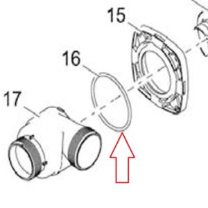Uszczelka O-ring silikonowa (SI) 76 x 4 SH50 czerwona/brązowa
