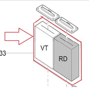 Zestaw wymienny pianek czerwonej/fioletowej BioTec 60/140/145