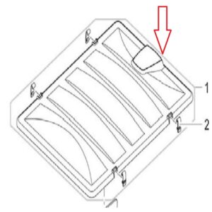 Zapasowa pokrywa filtra ASM 1 z ozdobną płytką