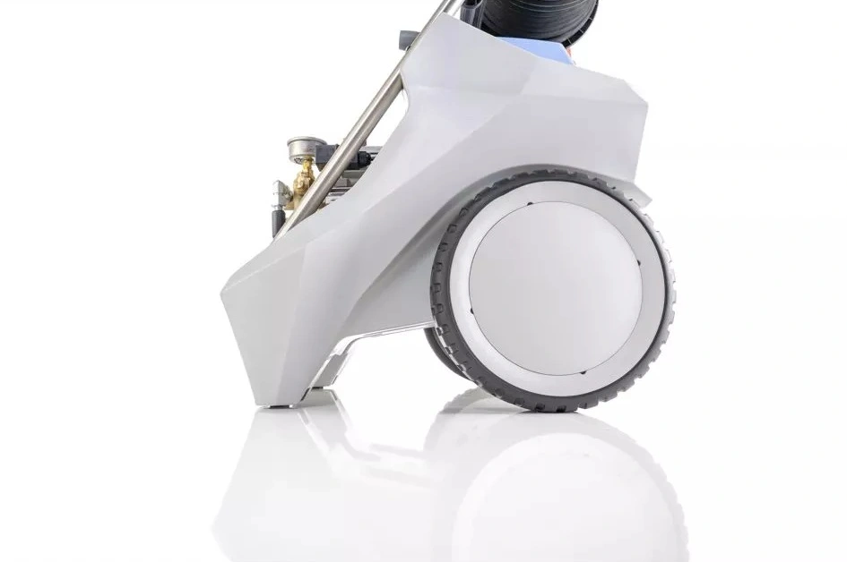 Kranzle Primus 1000 TST - Duże gumowe koła i niski środek ciężkości zapewniają mobilność w trudnym terenie