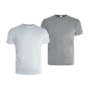 Zestaw 2 koszulek roboczych - biała i szara