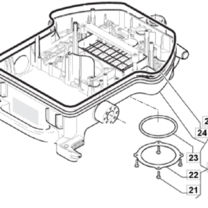 Dolna część obudowy do robota Stiga Autoclip M7