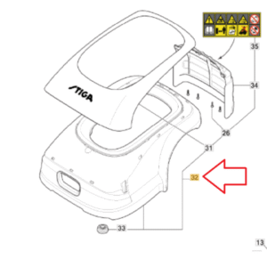 Obudowa do robota Stiga g1200