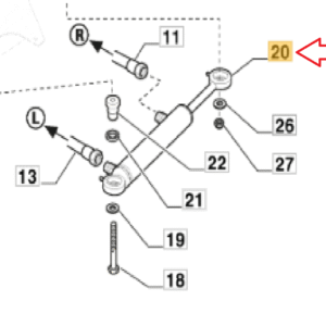 Stiga 187584001/0 – Siłownik Kierowniczy