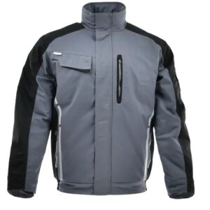 SARA Kurtka krótka ocieplana STANDARD WINTER ( Ciemnoszary + Czarny )