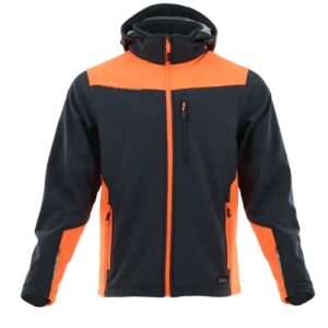 SARA Softshell COMFORT PLUS ( Grafitowy + Pomarańczowy odblaskowy )