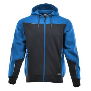 SARA Bluza dresowa rozpinana COMFORT PLUS ( New Azzuro + Charcoal )