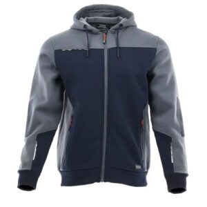 SARA Bluza dresowa rozpinana COMFORT PLUS ( Szary + Granatowy )