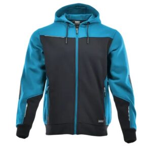 SARA Bluza dresowa rozpinana COMFORT PLUS ( Petrol + Czarny )