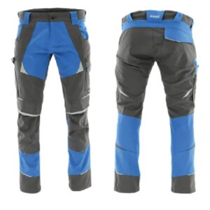 SARA Spodnie do pasa COTTONFLEX (Grafitowy + Niebieski)