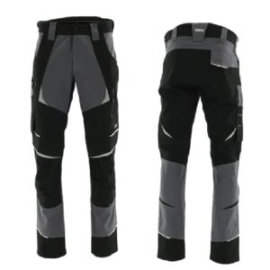 SARA Spodnie do pasa COTTONFLEX (Czarny + Ciemny szary)