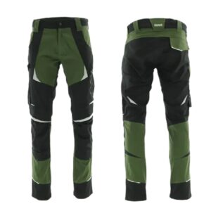 SARA Spodnie do pasa COTTONFLEX (Czarny + Oliwkowy)