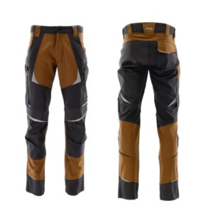 SARA Spodnie do pasa COTTONFLEX (Szary + Brązowy)