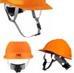 NEO Hełm przemysłowy z paskiem podbrótkowym, POMARAŃCZOWY
