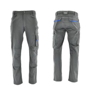 SARA Spodnie do pasa ACTIFLEX (Szary + Pomarańczowy odblaskowy)