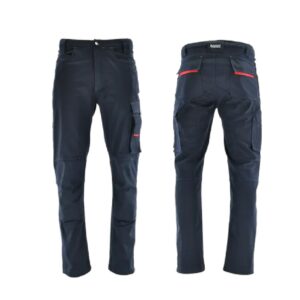 SARA Spodnie do pasa ACTIFLEX (Ciemnogranatowy + Czerwony)