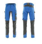 SARA Spodnie do pasa MOTIONFLEX Grafitowy + Niebieski)