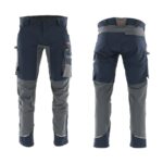 SARA Spodnie do pasa MOTIONFLEX (Granatowy + Szary)