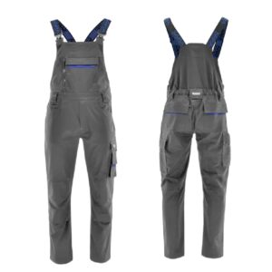 SARA Spodnie ogrodniczki ACTIFLEX (Szary)