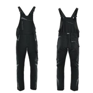 SARA Spodnie ogrodniczki ocieplane COMFORT WINTER (Granatowy + Czarny)