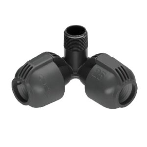 Rozdzielacz narożny 25 mm x 3/4" - gwint zewnętrzny