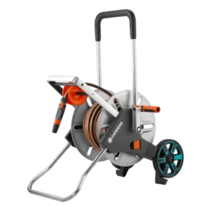 GARDENA 18547-20 - Wózek na wąż CleverRoll M Easy Metal (elastyczny wąż 25 m)