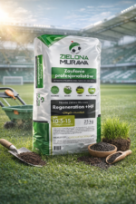 Zielona Murawa Regeneration + HF (kwasy humusowe) 25 kg – Profesjonalny Nawóz do Regeneracji Trawnika i Murawy Sportowej