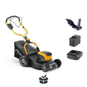 STIGA Combi 548e S – kosiarka akumulatorowa z napędem 48V, zestaw E 450 + C 430 FM