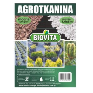 AGROTKANINA mocna czarna 100g/m2 Pakiet 1.6x5m BIOVITA
