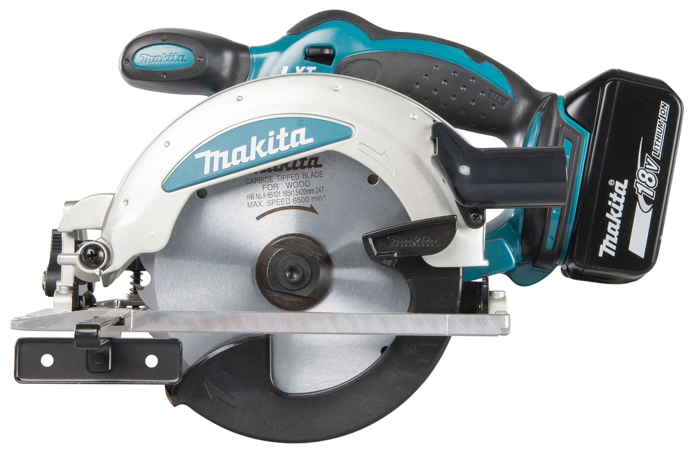 Makita DSS610Z – dioda LED przy linii cięcia