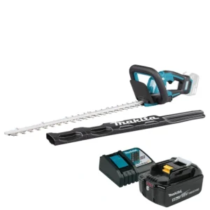 Makita DUH606RT – nożyce do żywopłotu 18V LXT, 600 mm, zestaw 5,0 Ah + ładowarka