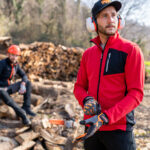 TECH fleece mikropolar felso piros