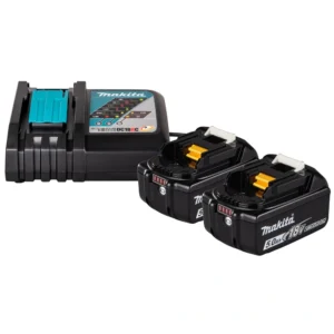 Makita 1914J6-4 – zestaw zasilający 18V LXT | 2x BL1850B 5 Ah + DC18RC