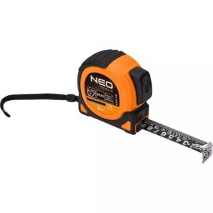 Miara zwijana Super Black 5 m x 25 mm z magnesem NEO TOOLS