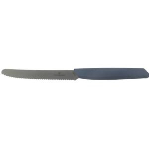 VICTORINOX Swiss Modern, nóż, ostrze ząbkowane, 11 cm, chabrowy