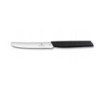 VICTORINOX Swiss Modern, nóż, ostrze ząbkowane, 11 cm, czarny