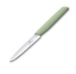 VICTORINOX Swiss Modern, nóż, ostrze gładkie, 10 cm, zielony