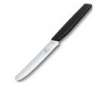 VICTORINOX Swiss Modern, nóż, ostrze gładkie, 11 cm, czarny