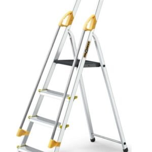 Drabina PRO aluminiowa z poręczami 4 stopnie 150 kg DRABEST